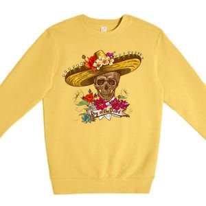 Day Of The Dead Mexican Skull Premium Crewneck Sweatshirt