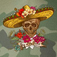 Day Of The Dead Mexican Skull Legacy Tie Dye Trucker Hat