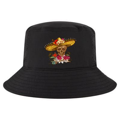 Day Of The Dead Mexican Skull Cool Comfort Performance Bucket Hat
