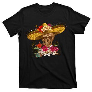 Day Of The Dead Mexican Skull T-Shirt