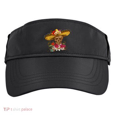 Day Of The Dead Mexican Skull Adult Drive Performance Visor