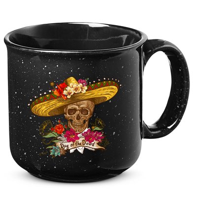 Day Of The Dead Mexican Skull 15oz Campfire Ceramic Mug