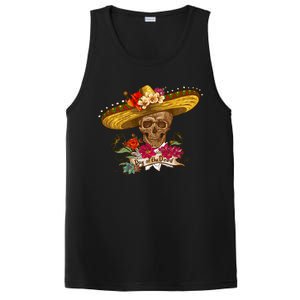 Day Of The Dead Mexican Skull PosiCharge Competitor Tank