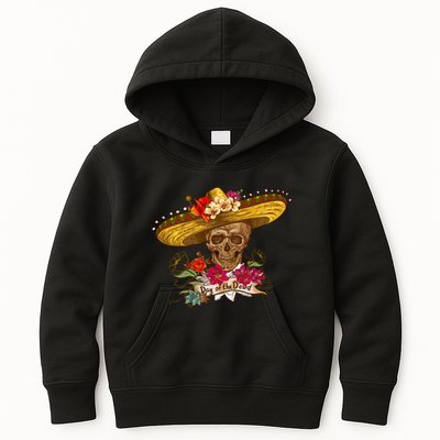 Day Of The Dead Mexican Skull Kids Hoodie