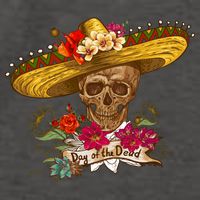 Day Of The Dead Mexican Skull Vector Backpack