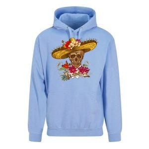 Day Of The Dead Mexican Skull Unisex Surf Hoodie