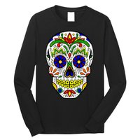 Day of the Dead Skull dia de los Muertos Long Sleeve Shirt