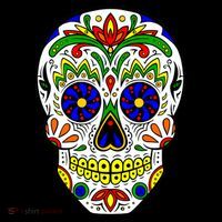 Day of the Dead Skull dia de los Muertos Tall T-Shirt