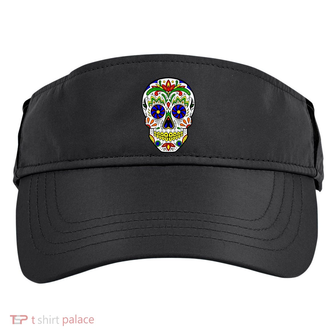 Day of the Dead Skull dia de los Muertos Adult Drive Performance Visor