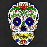 Day of the Dead Skull dia de los Muertos 25L Jumbo Tote