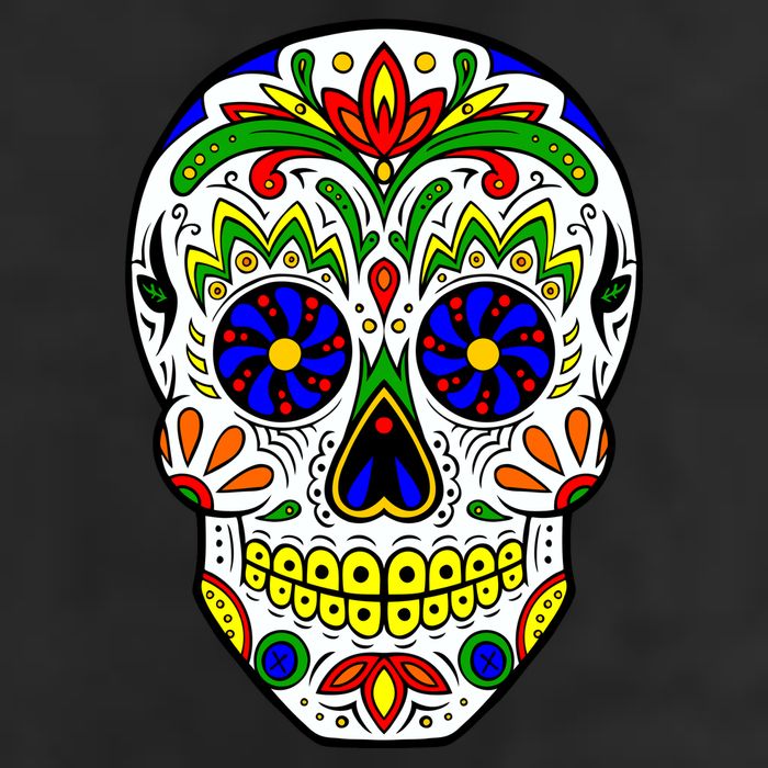 Day of the Dead Skull dia de los Muertos 25L Jumbo Tote
