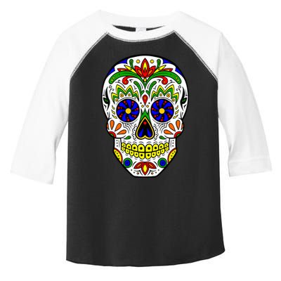 Day of the Dead Skull dia de los Muertos Toddler Fine Jersey T-Shirt