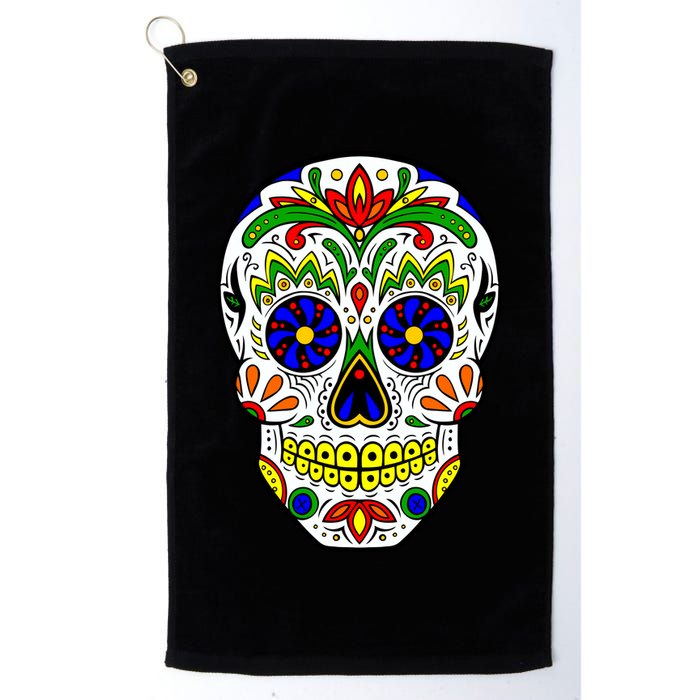 Day of the Dead Skull dia de los Muertos Golf Towel