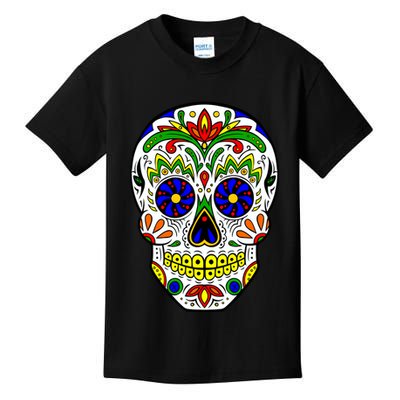 Day of the Dead Skull dia de los Muertos Kids T-Shirt