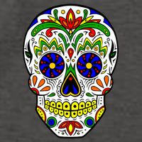 Day of the Dead Skull dia de los Muertos Vector Backpack