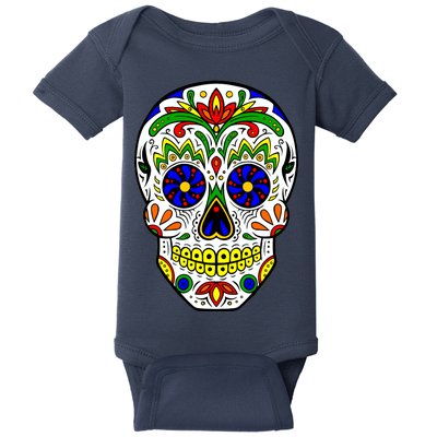 Day of the Dead Skull dia de los Muertos Baby Bodysuit