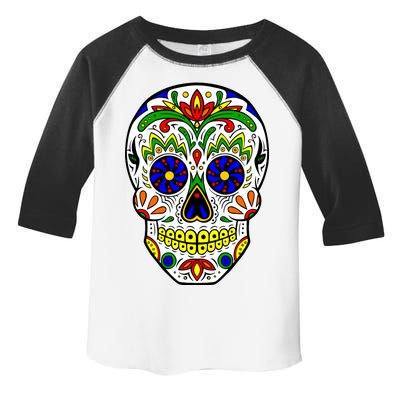 Day of the Dead Skull dia de los Muertos Toddler Fine Jersey T-Shirt