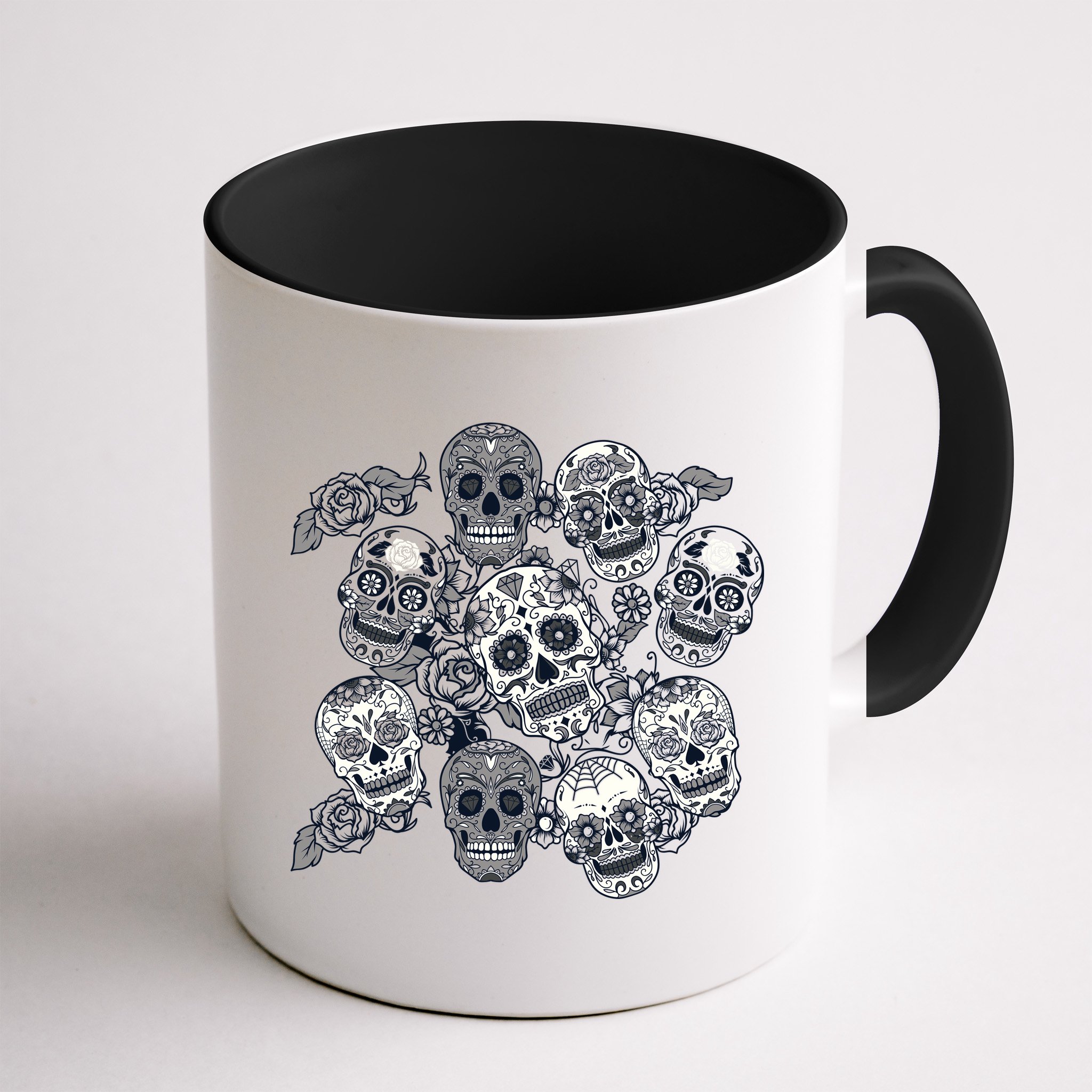 Day Of The Dead Skull Mash Up Mug