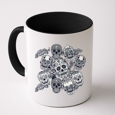 Day Of The Dead Skull Mash Up Mug