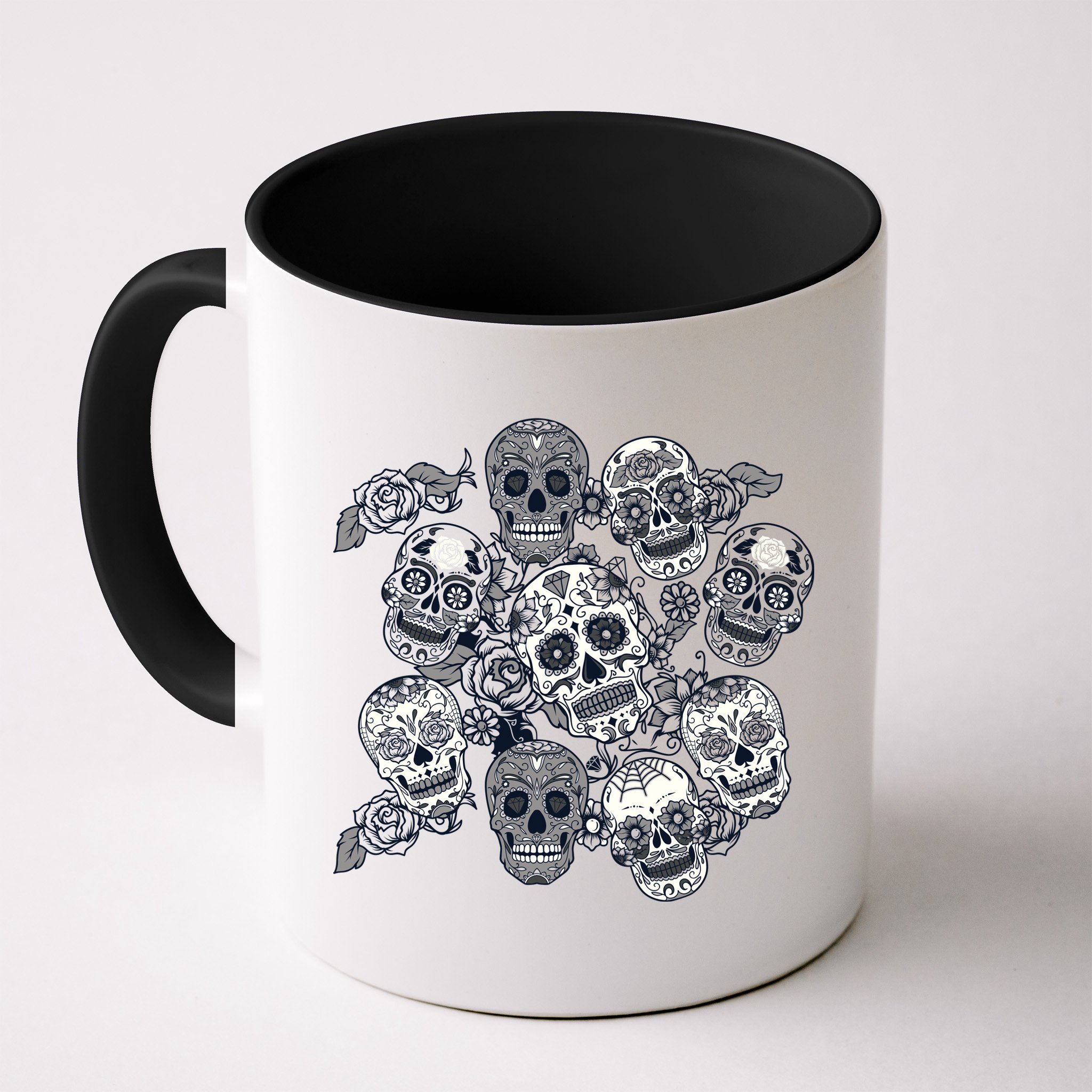 Day Of The Dead Skull Mash Up Mug