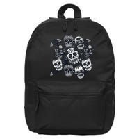 Day Of The Dead Skull Mash Up 16 in Basic Backpack