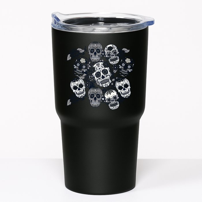 Day Of The Dead Skull Mash Up Tumbler