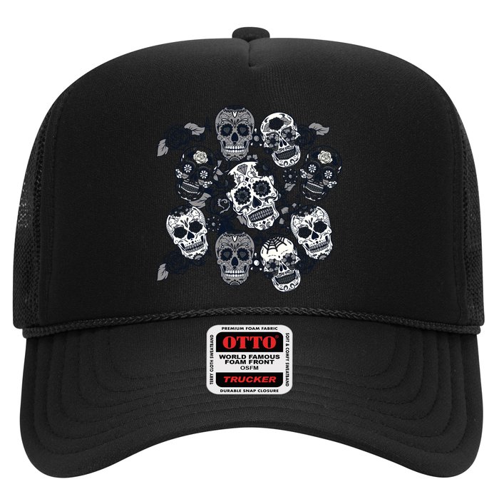 Day Of The Dead Skull Mash Up Hat