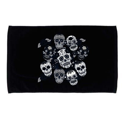 Day Of The Dead Skull Mash Up Microfiber Hand Towel