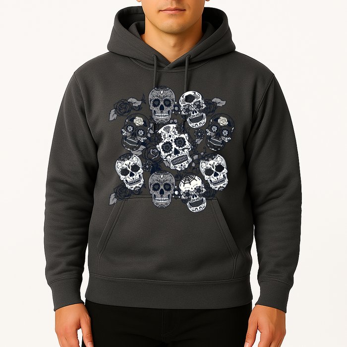 Day Of The Dead Skull Mash Up Hoodie