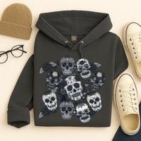 Day Of The Dead Skull Mash Up Hoodie