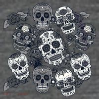 Day Of The Dead Skull Mash Up T-Shirt