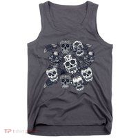 Day Of The Dead Skull Mash Up Tank Top