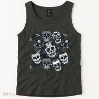 Day Of The Dead Skull Mash Up Tank Top
