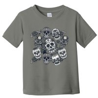 Day Of The Dead Skull Mash Up Toddler T-Shirt