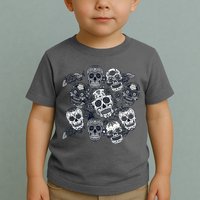 Day Of The Dead Skull Mash Up Toddler T-Shirt