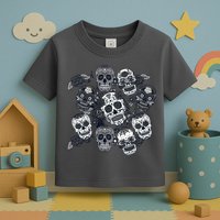 Day Of The Dead Skull Mash Up Toddler T-Shirt