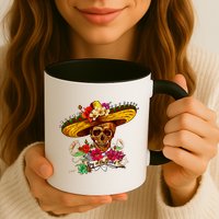 Day of the Dead Sugar Skull Sombrero Mug