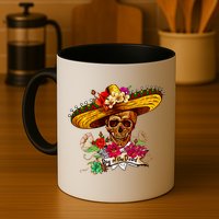 Day of the Dead Sugar Skull Sombrero Mug