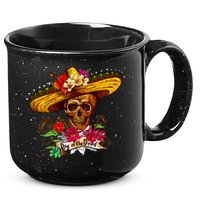 Day of the Dead Sugar Skull Sombrero 15oz Campfire Ceramic Mug