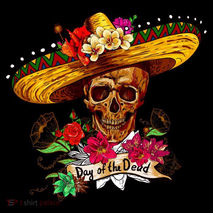 Day of the Dead Sugar Skull Sombrero Mesh Reversible Basketball Jersey Tank