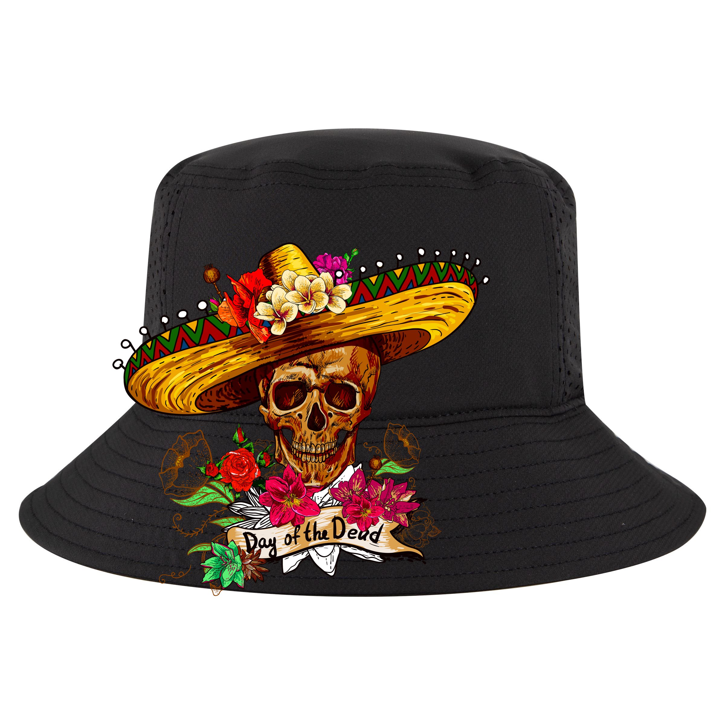 Day of the Dead Sugar Skull Sombrero 12oz Stainless Steel Coffee Mug