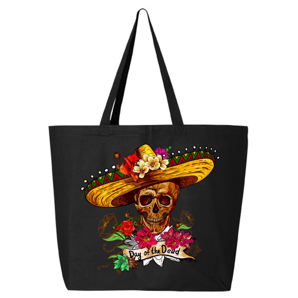 Day of the Dead Sugar Skull Sombrero 25L Jumbo Tote
