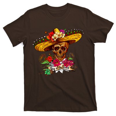 Day of the Dead Sugar Skull Sombrero T-Shirt