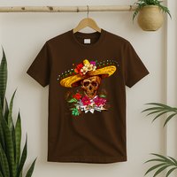 Day of the Dead Sugar Skull Sombrero T-Shirt