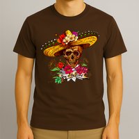Day of the Dead Sugar Skull Sombrero T-Shirt