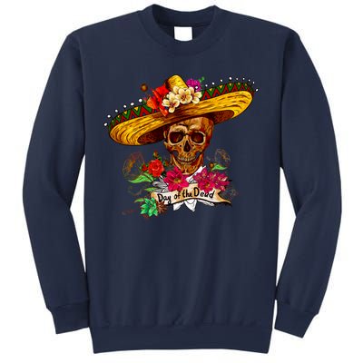 Day of the Dead Sugar Skull Sombrero Sweatshirt