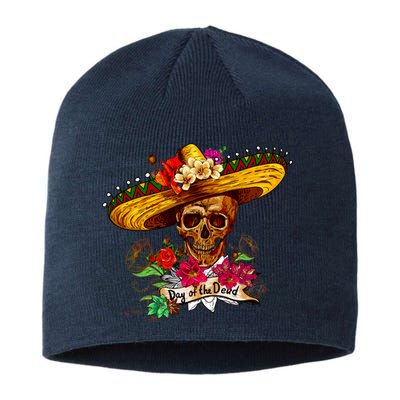 Day of the Dead Sugar Skull Sombrero Sustainable Beanie