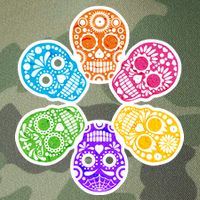 Day of the Dead Skulls Legacy Tie Dye Trucker Hat
