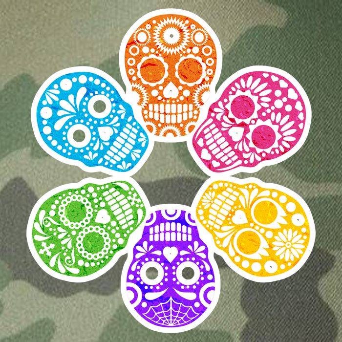 Day of the Dead Skulls Legacy Tie Dye Trucker Hat