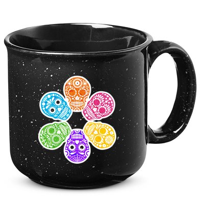 Day of the Dead Skulls 15oz Campfire Ceramic Mug